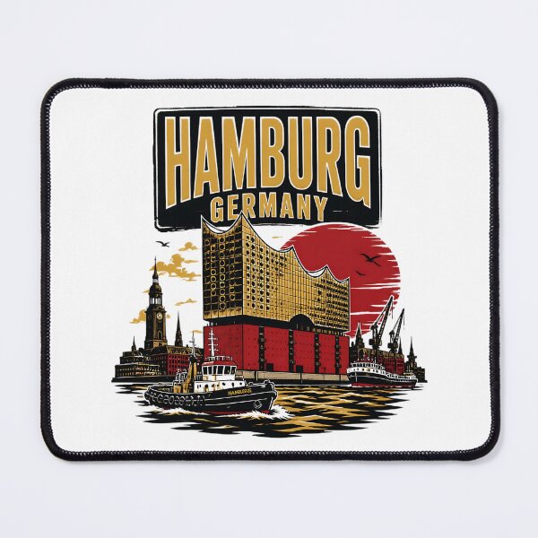 Item preview, Hamburg Germany Vintage Travel Tourism designed and sold by TravelersGems.