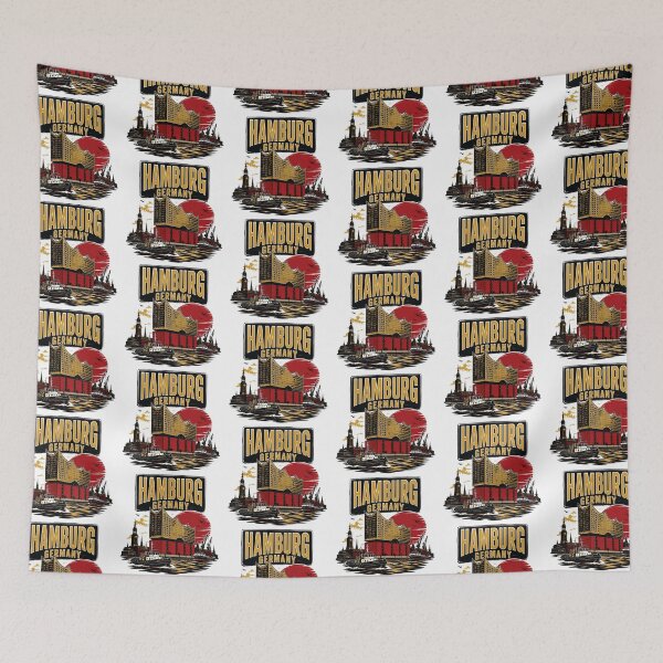 Item preview, Hamburg Germany Vintage Travel Tourism designed and sold by TravelersGems.