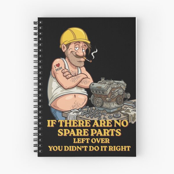 Item preview, Funny Mechanic Spare Parts Quote - Garage Humor designed and sold by BikTee.