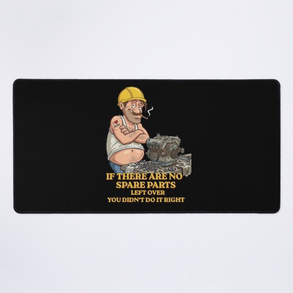 Item preview, Funny Mechanic Spare Parts Quote - Garage Humor designed and sold by BikTee.