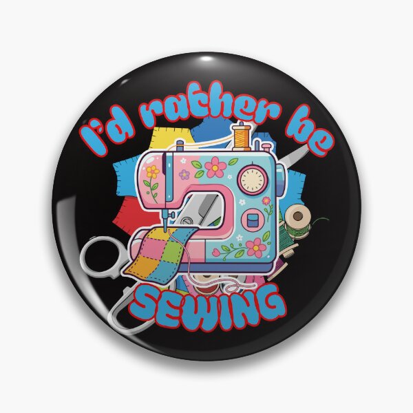 Item preview, I'd Rather Be Sewing Sewing Machine Illustration designed and sold by Rynasvz.
