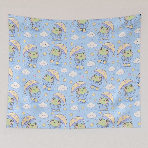 Item preview, Kawaii Frog Starry Rain Boots Pattern designed and sold by Soft Berry Studio.