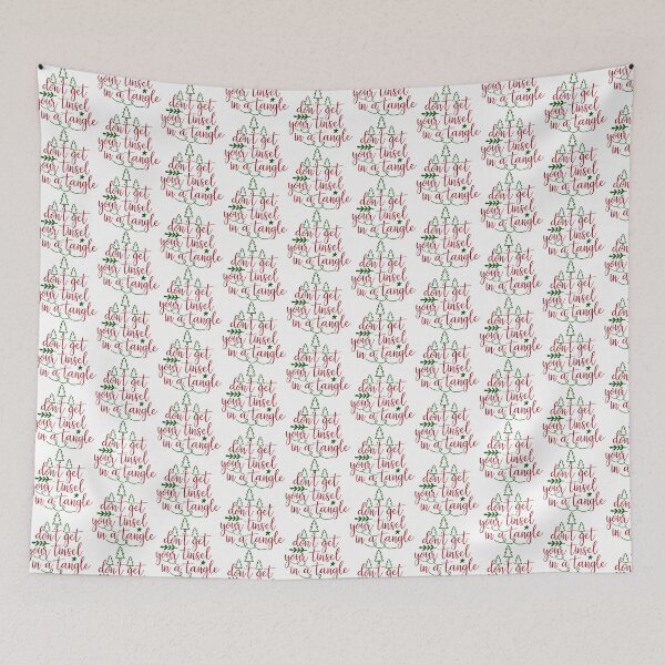 Item preview, Don’t Get Your Tinsel in a Tangle Funny Holiday Design designed and sold by FuzionRaptor.