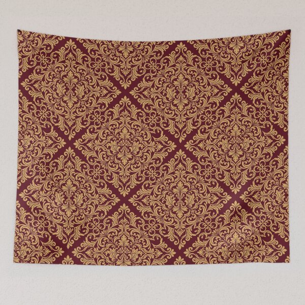 Item preview, Royal Burgundy Gold Damask Vintage Pattern designed and sold by AIG - Andrei Ilie Graphics.