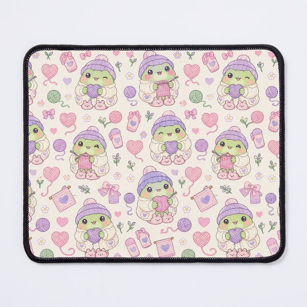 Item preview, Kawaii Frog Cozy Knitting Pattern designed and sold by Soft Berry Studio.