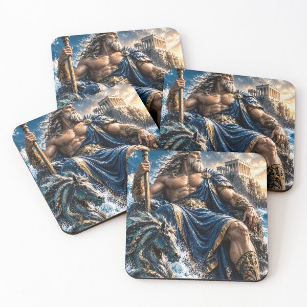 Item preview, Poseidon – God of the Sea | Greek Mythology Fantasy Art designed and sold by MythicRelics.
