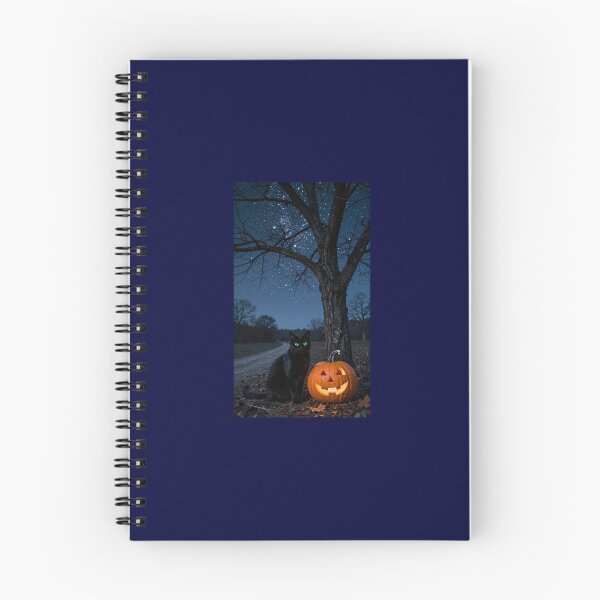 Item preview, Black Cat With Pumpkin 1 designed and sold by WizardsCove.