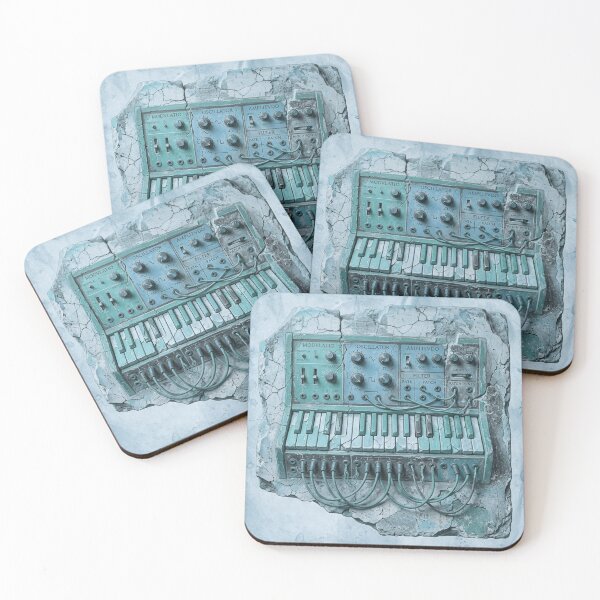 Item preview,  Pompeii Synthesizer Ice Blue - Ancient Roman Wall Art designed and sold by codex antique.