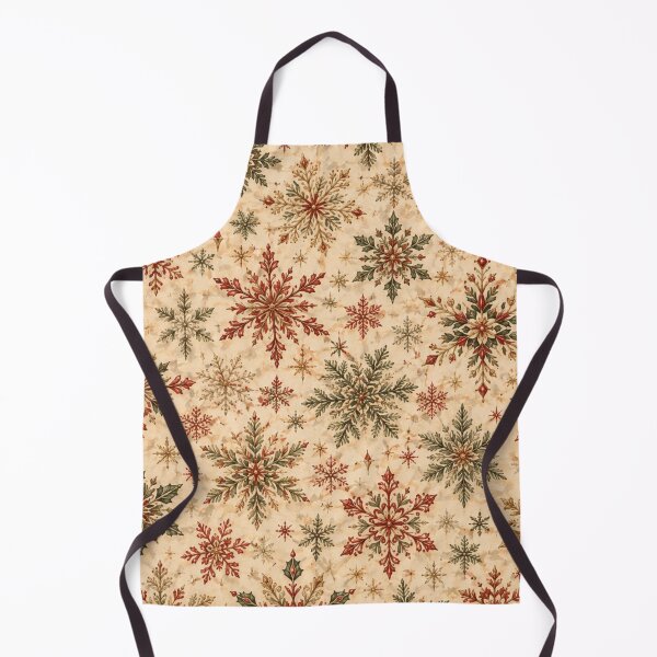 Item preview, Vintage Christmas Snowflake Red Green Gold designed and sold by mycute-stickers.