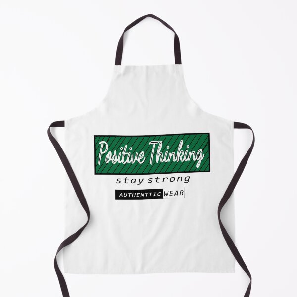 Item preview, "Positive Thinking - Authentic Wear" Typography T-Shirt Graphic Design designed and sold by Carftora786.