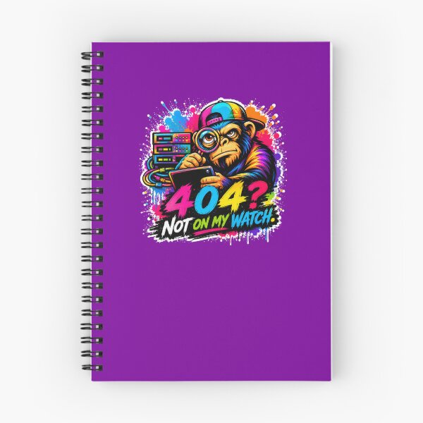 Item preview, 404 Not On My Watch – Funny Detective Monkey Coder Splash Art designed and sold by Cabrasco.