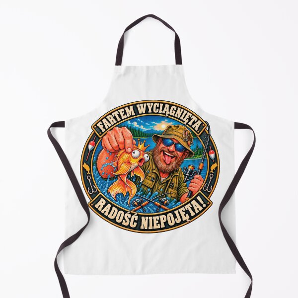 Item preview, Lucky Fishing Catch Polish Quote Funny Angler designed and sold by CrazySzoopWorld.