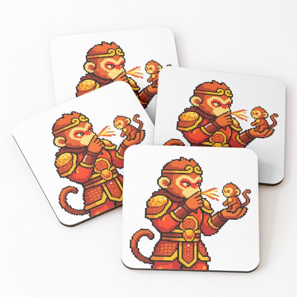 Aperçu de l'œuvre Pixel Art Sun Wukong Magic Spell Transformation créée et vendue par DigArtis.