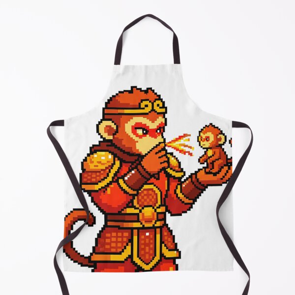 Artikelvorschau, Pixel Art Sun Wukong Magic Spell Transformation entworfen und verkauft von DigArtis.