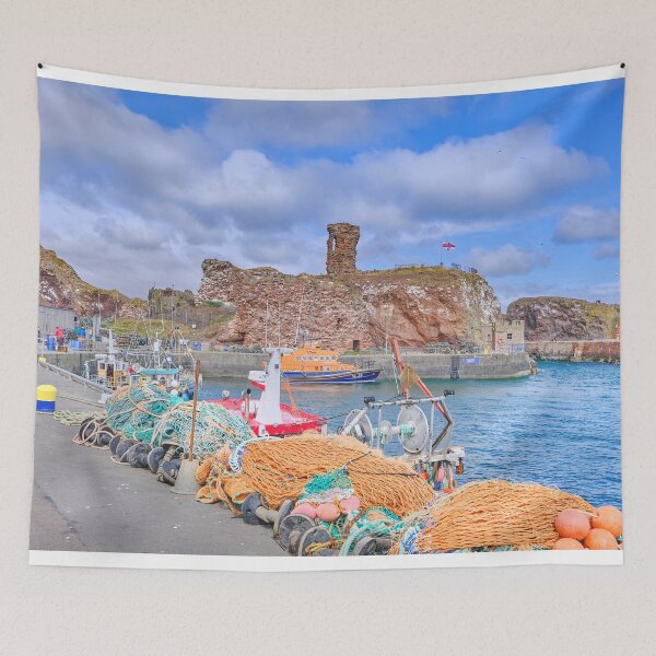 Item preview, Dunbar Harbour Fishing Nets Scene designed and sold by Violaman.