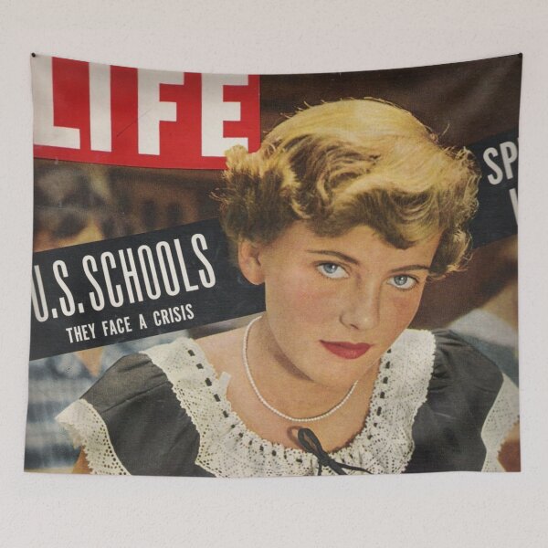 Item preview, Life Magazine Cover Vintage Monroe Girls Ladies Women Wall Art Poster Print Tee Cushion Mug Shirt designed and sold by Cool Robot Bro..