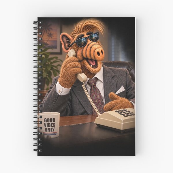 Item preview, Retro Alien Businessman Sticker – Vintage Office Phone 80s 90s Art designed and sold by Felixuss.