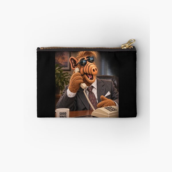 Item preview, Retro Alien Businessman Sticker – Vintage Office Phone 80s 90s Art designed and sold by Felixuss.