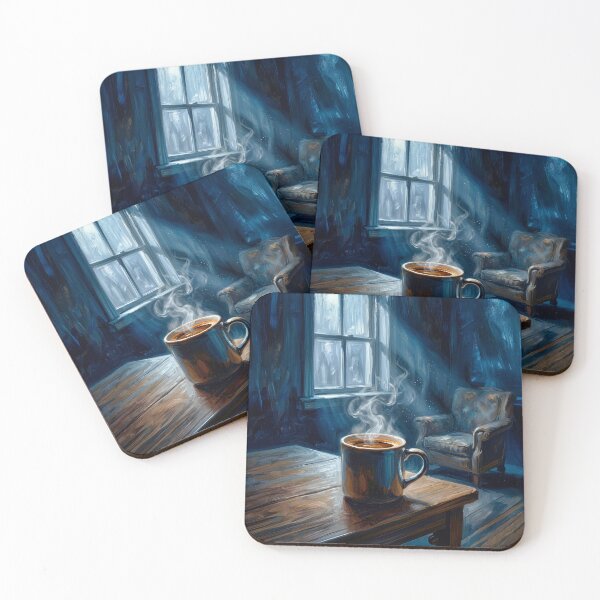 Item preview, Midnight Coffee – Cozy Night Coffee Artwork designed and sold by Marcu Ioachim.