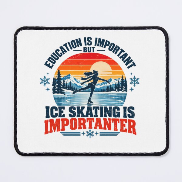 Item preview, Education Is Important But Ice Skating Is Importanter - Ice Skater Figure Skating Winter Sport designed and sold by SkeletonsDanger.