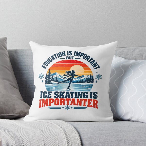 Item preview, Education Is Important But Ice Skating Is Importanter - Ice Skater Figure Skating Winter Sport designed and sold by SkeletonsDanger.