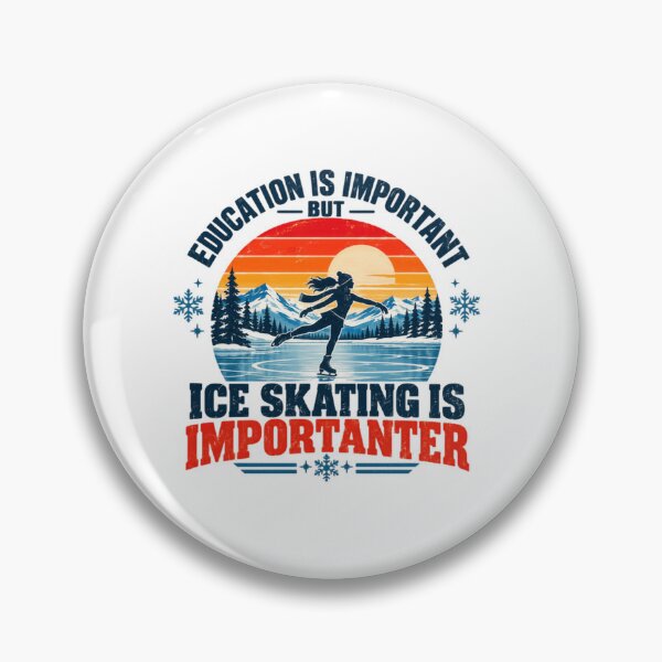 Item preview, Education Is Important But Ice Skating Is Importanter - Ice Skater Figure Skating Winter Sport designed and sold by SkeletonsDanger.