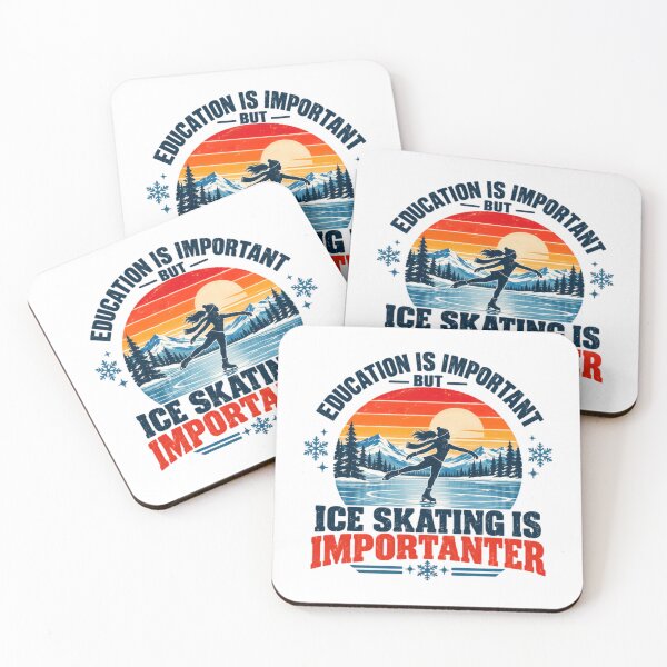 Item preview, Education Is Important But Ice Skating Is Importanter - Ice Skater Figure Skating Winter Sport designed and sold by SkeletonsDanger.