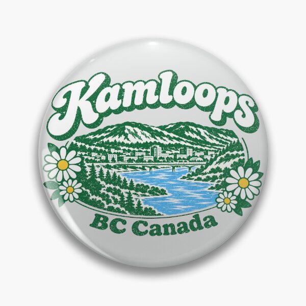 Item preview, Kamloops BC Canada Retro Pretty City designed and sold by HowToCanadian.