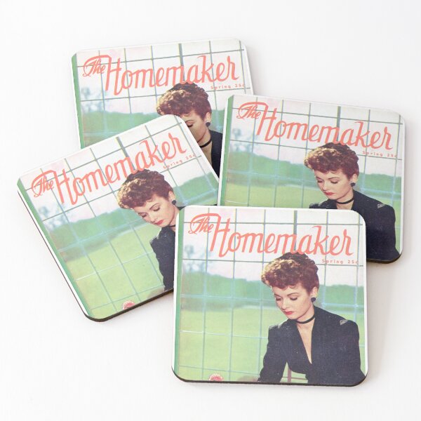 Item preview, Home Maker Homemaker 1940-1950 Magazine Cover Vintage Girls Ladies Women Wall Art Poster Print Tee Cushion Mug Shirt designed and sold by Cool Robot Bro..
