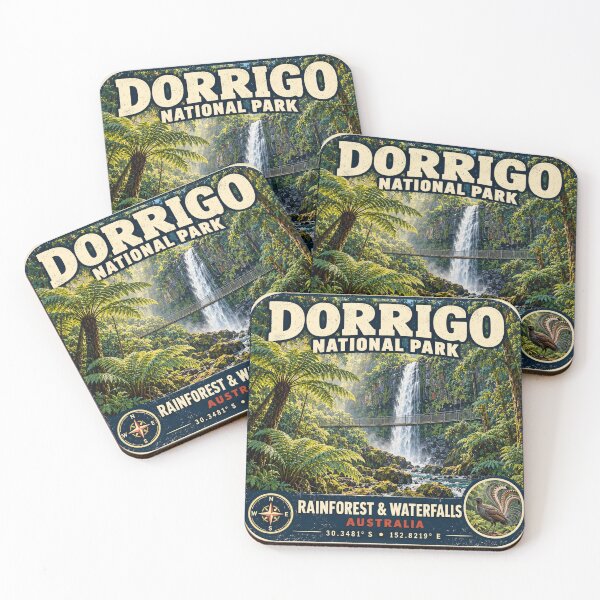 Item preview, Dorrigo National Park Retro Travel Sticker designed and sold by naturalsurvival.