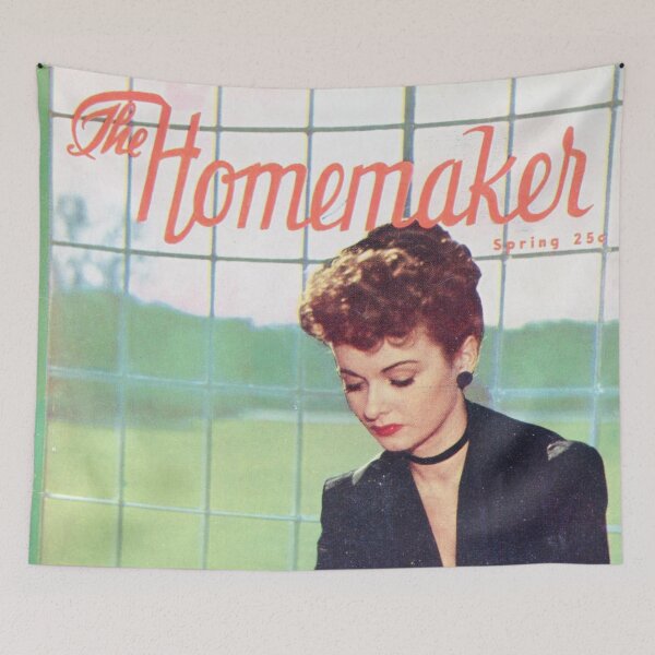 Item preview, Home Maker Homemaker 1940-1950 Magazine Cover Vintage Girls Ladies Women Wall Art Poster Print Tee Cushion Mug Shirt designed and sold by Cool Robot Bro..