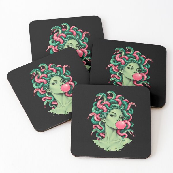 Item preview, Medusa Bubblegum Mythological Snake Hair Goddess Feminist designed and sold by OddityVault.