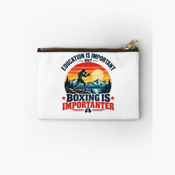 Item preview, Education Is Important But Boxing Is Importanter Boxer Combat Sports Fan designed and sold by SkeletonsDanger.