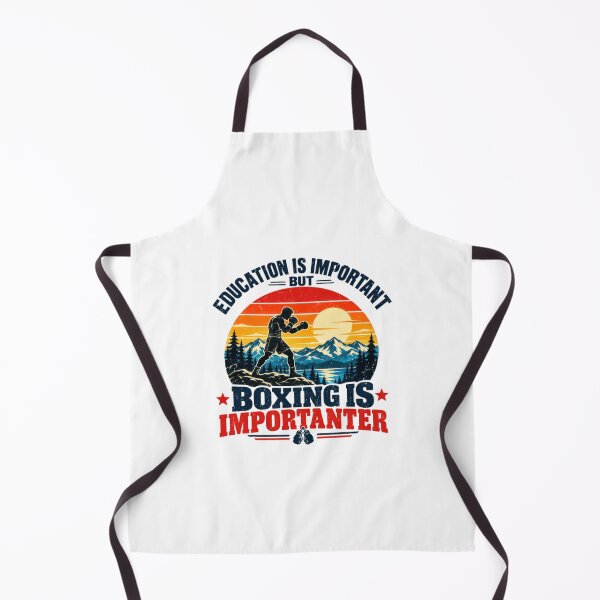 Item preview, Education Is Important But Boxing Is Importanter Boxer Combat Sports Fan designed and sold by SkeletonsDanger.