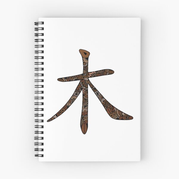 Item preview, Zentangle Thursday Wood Kanji Japanese Element Art designed and sold by FioreDiCiliegio.