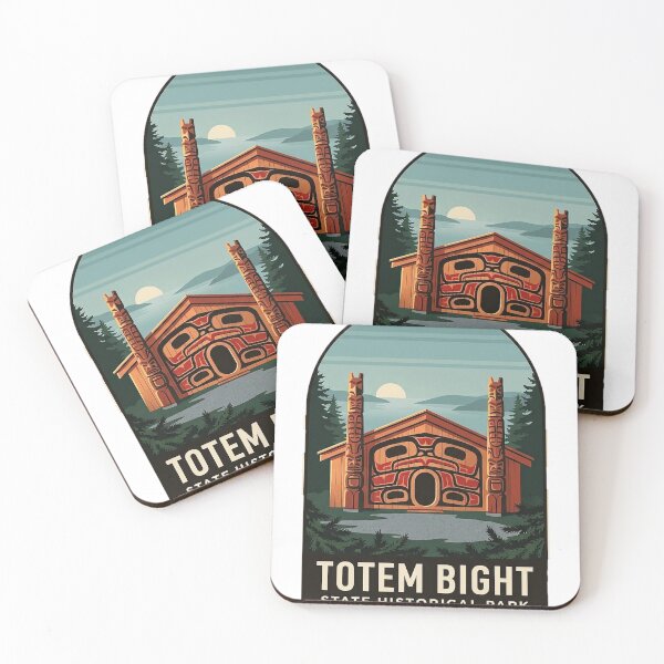 Item preview, Totem Bight State Historical Park Alaska Clan House Vintage Travel Badge designed and sold by DetourDgn.