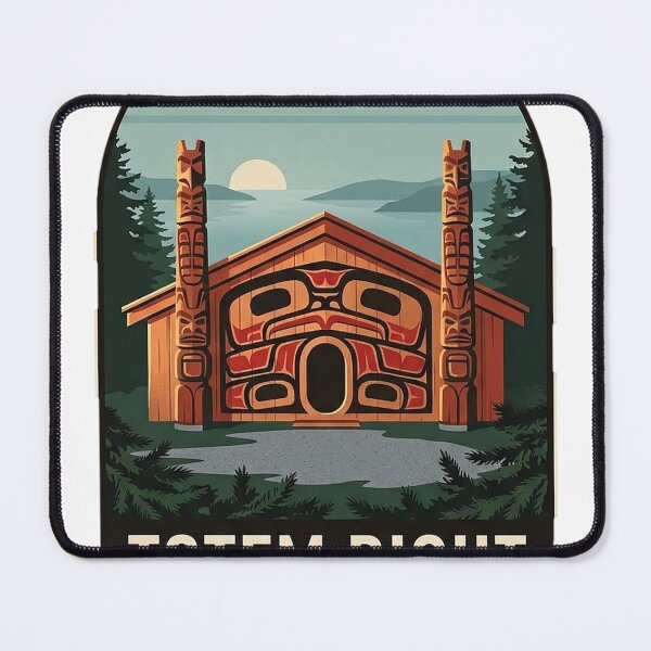 Item preview, Totem Bight State Historical Park Alaska Clan House Vintage Travel Badge designed and sold by DetourDgn.