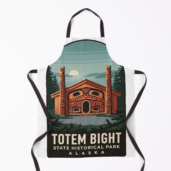Item preview, Totem Bight State Historical Park Alaska Clan House Vintage Travel Badge designed and sold by DetourDgn.