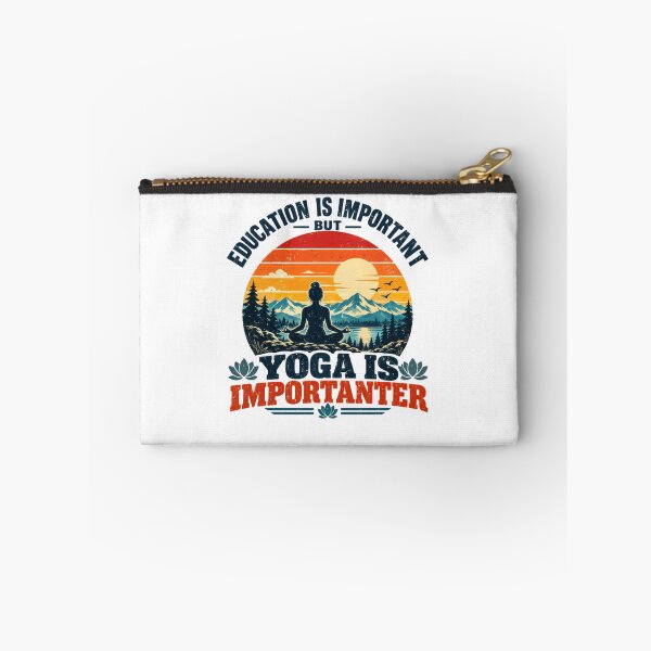 Item preview, Education Is Important But Yoga Is Importanter Funny Yogi Meditation Wellness designed and sold by SkeletonsDanger.