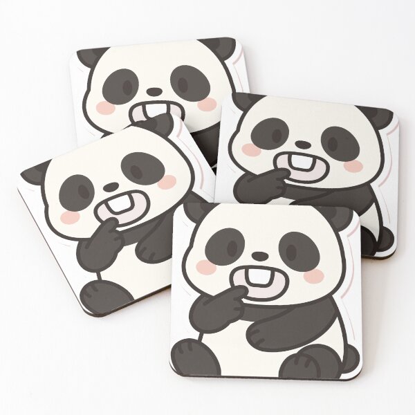 Item preview, Chewy Mandarin Tooth Check Panda designed and sold by xiaoxiaochibi.