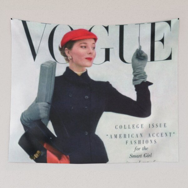 Item preview, Vogue Vanity Fair Magazine Cover Vintage Girls Ladies Women Wall Art Poster Print Tee Cushion Mug Shirt designed and sold by Cool Robot Bro..