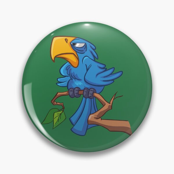 Item preview, Angry Blue Bird – Funny Aggressive Bird Gamer Mascot designed and sold by MerlinWear.