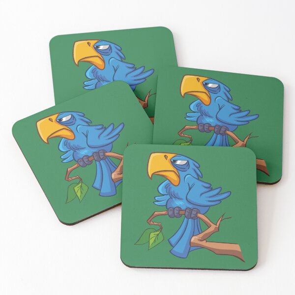 Item preview, Angry Blue Bird – Funny Aggressive Bird Gamer Mascot designed and sold by MerlinWear.
