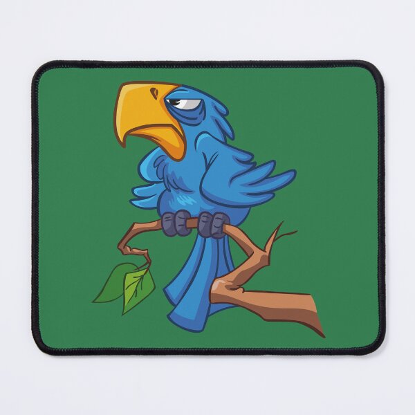 Item preview, Angry Blue Bird – Funny Aggressive Bird Gamer Mascot designed and sold by MerlinWear.