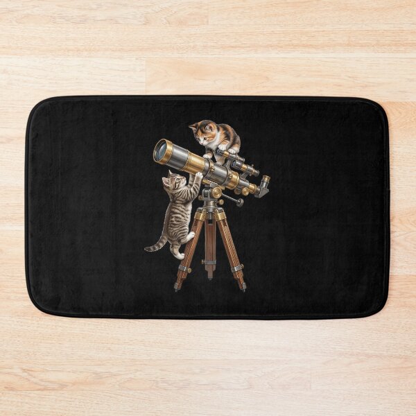 Item preview, Cute cats with telescope designed and sold by ReneMM.