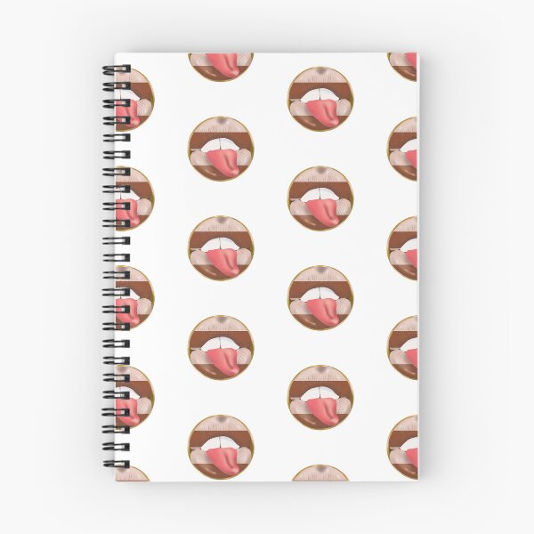 Item preview, Rebel Lips Pop Art – Stripes brown beige pink tongue designed and sold by GoldenRebels.
