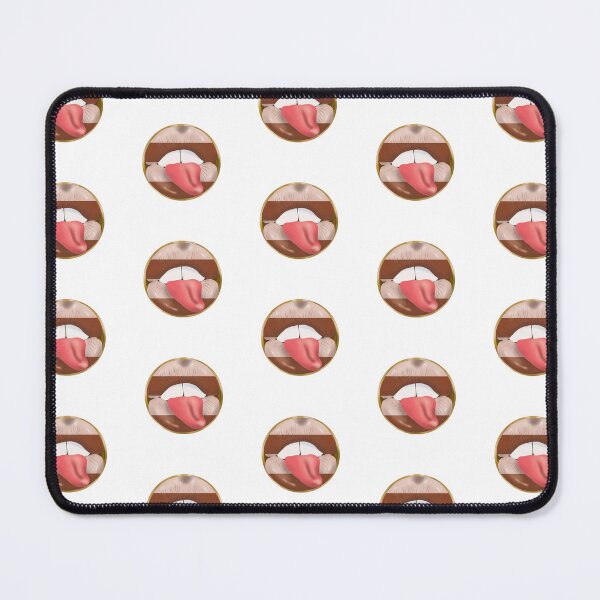 Item preview, Rebel Lips Pop Art – Stripes brown beige pink tongue designed and sold by GoldenRebels.