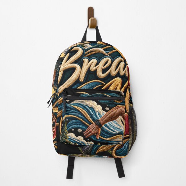 Item preview, Breathe Move Conquer Motivational Running Embroidery Design designed and sold by Emoji Emblems.