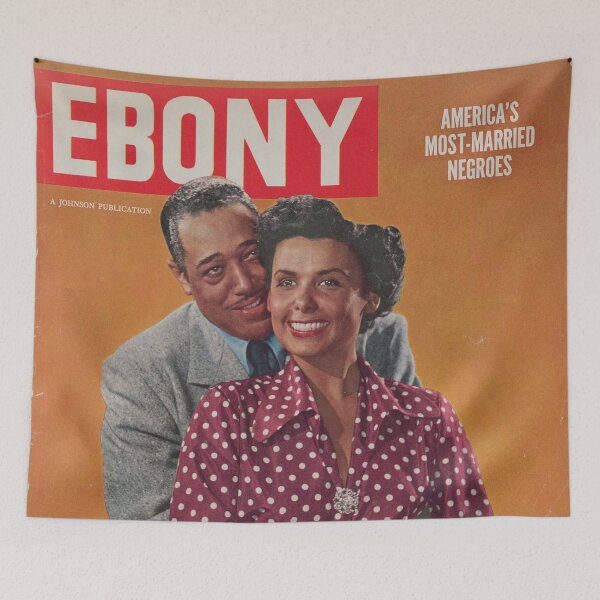 Item preview, Ebony Magazine Cover Vintage Girls Ladies Women Wall Art Poster Print Tee Cushion Mug Shirt designed and sold by Cool Robot Bro..