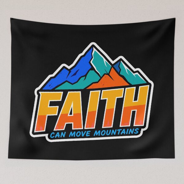 Item preview, Matthew 17:20 Faith Can Move Mountains designed and sold by plushism.